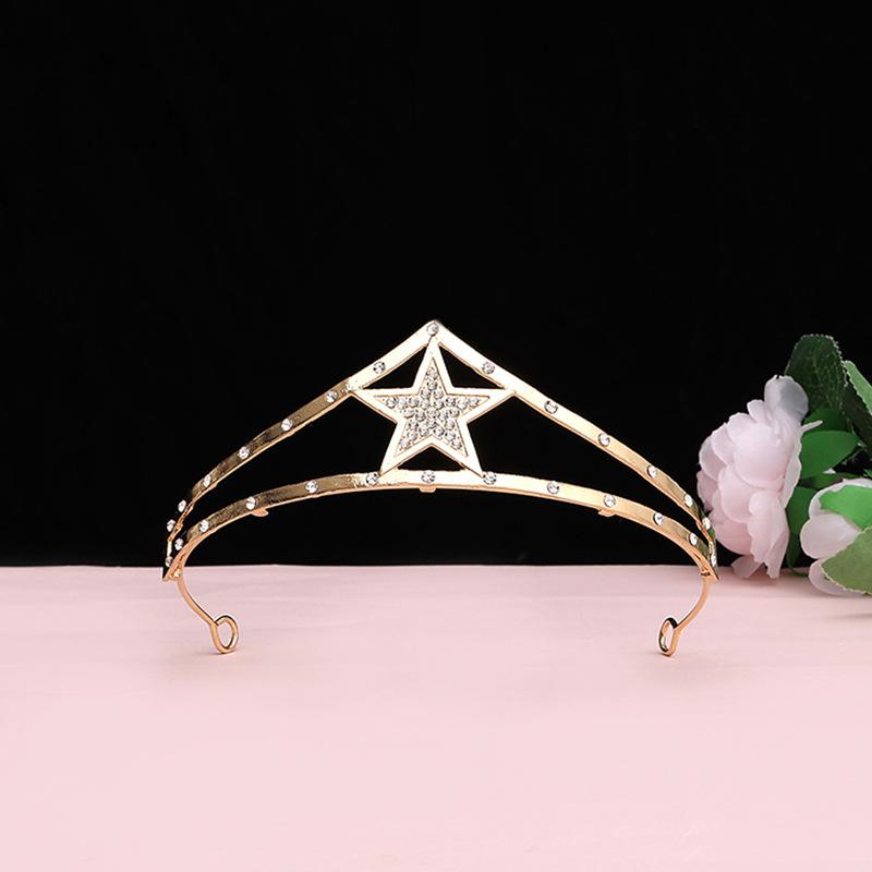 Children's Crown Hair Accessories  Cute Princesses Girls  Water Diamond King Crown Hair Bands Birthday Gifts for Girls Baby Headbands and Headwear