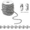 10m 304 Stainless Steel Bead Chain for Jewelry and Dog Tags