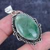 Natural Green Apatite Gemstone 925 Sterling Silver Jewelry Pendant 2.13" ETC-14302
