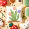 Tulip Flower Cushion Cover Soft Short Plush DoubleSided Printing Home Decor Machine Washable Pillow Case Gift