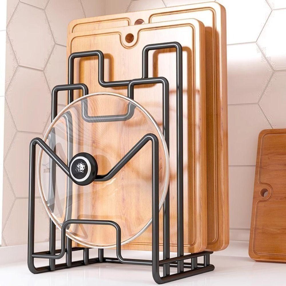 Space Saving Cutting Board Holder Multi Layer Chopping Board Organizer Pot Lid Rack Shelf  Plates