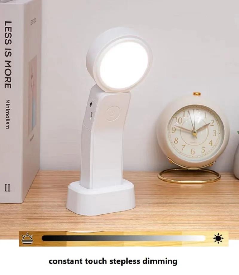 Multi-function Rechargabe Touch Table Lamp Modern Small Tricolor Dimming Desk Light for Living Room Bedroom Study Dormitory