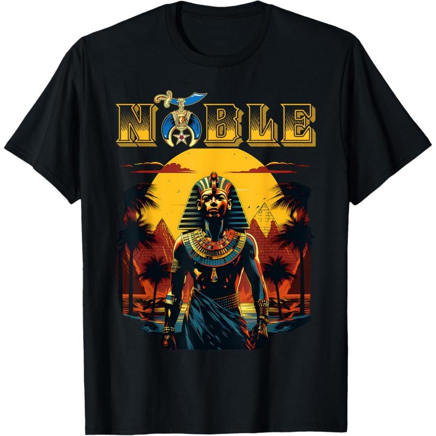 Noble Shriners Mason PHAraoh Pyramids Freemason Thanksgiving T-Shirt XXXXXL чёрный