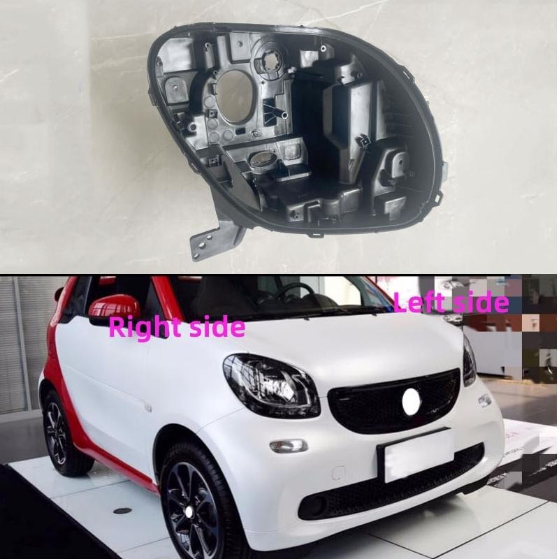 For Smart Fortwo 2015 2016 -2019 Headlight Base Headlamp House Headlamp Rear Cover Auto Headlight Back House Headlamp Rear Shell Left side