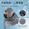 ROCKBROS Neck Winter Hood Thick Brushed Cold Heat Not Head Gray Warmer, Balaclava, Warmer, Lining, Protection, Windproof, Retention, Stuffy,