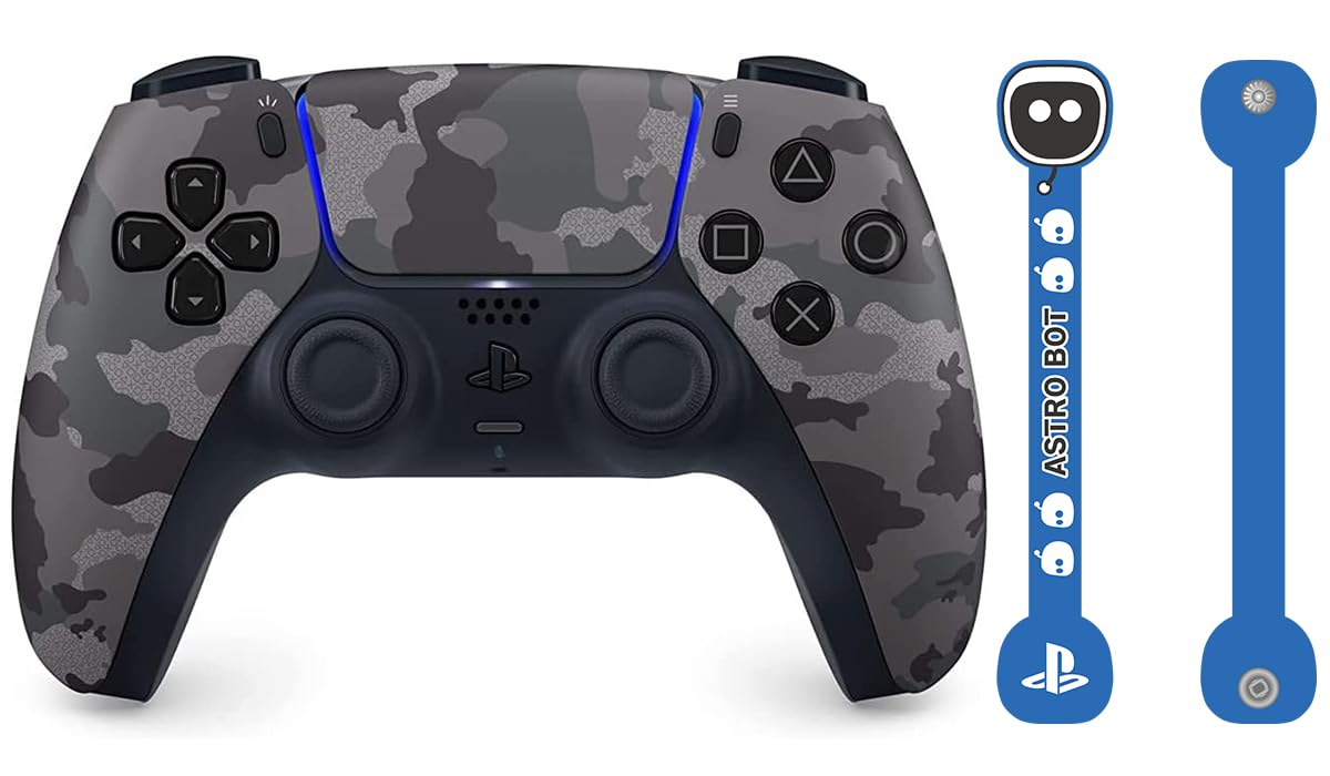 

DualSense Wireless Controller Gray Camouflage Astro Robot Design with Cord Holder [Genuine Product] (CFI-ZCT1J06)