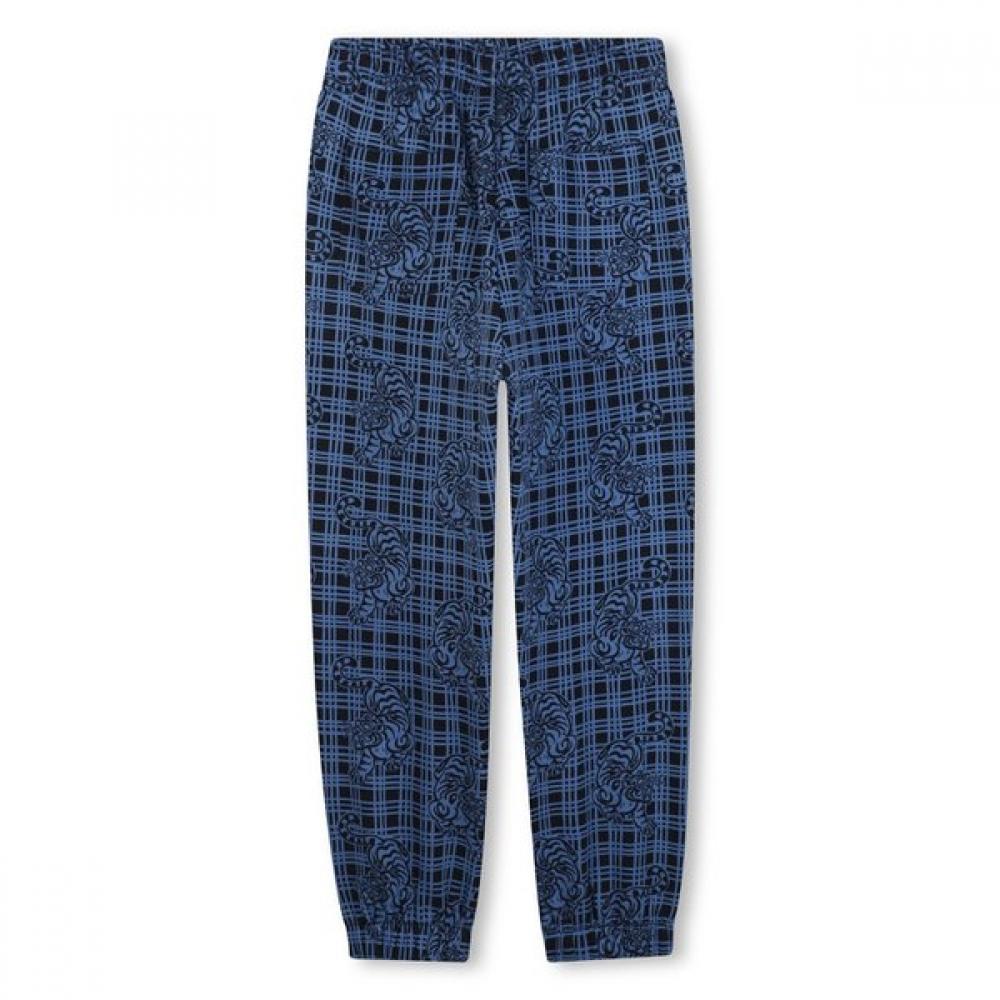 Kenzo Kids 14age Tiger Check Training Pants Z256afp122