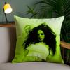 C-Charlis XCX B-BRAT Pillow Case Sofa Short Plush Double-sided HD Printing Room Home Office Gift Cushion Cover