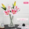 41cm Artificial Flowers Silk Lily Bouquet DIY Creative Bouquet As Gift for Friends Teach & Fresh Living Room Decoration