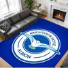 Anti‑Slip Crystal Velvet Floor Rug, Brighton Hove Albion Design Carpet for Indoor Living Bedroom Home Decoration