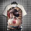 Vintage Girl Pattern Men's T-Shirt Cartoon 3d Printing T-shirt Oversized Tees For Men Bad Girl Harajuku Top Short Sleeve T Shirt