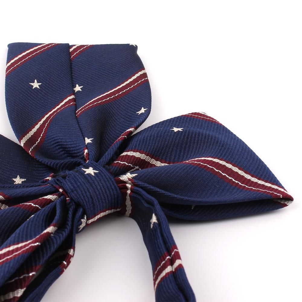 Neue Große Fliege Übergröße Fliege Für Damen Uniformkragen Schmetterling Damen Schleife Knoten Erwachsener Streifen Fliegen Krawatten Mädchen Fliegen