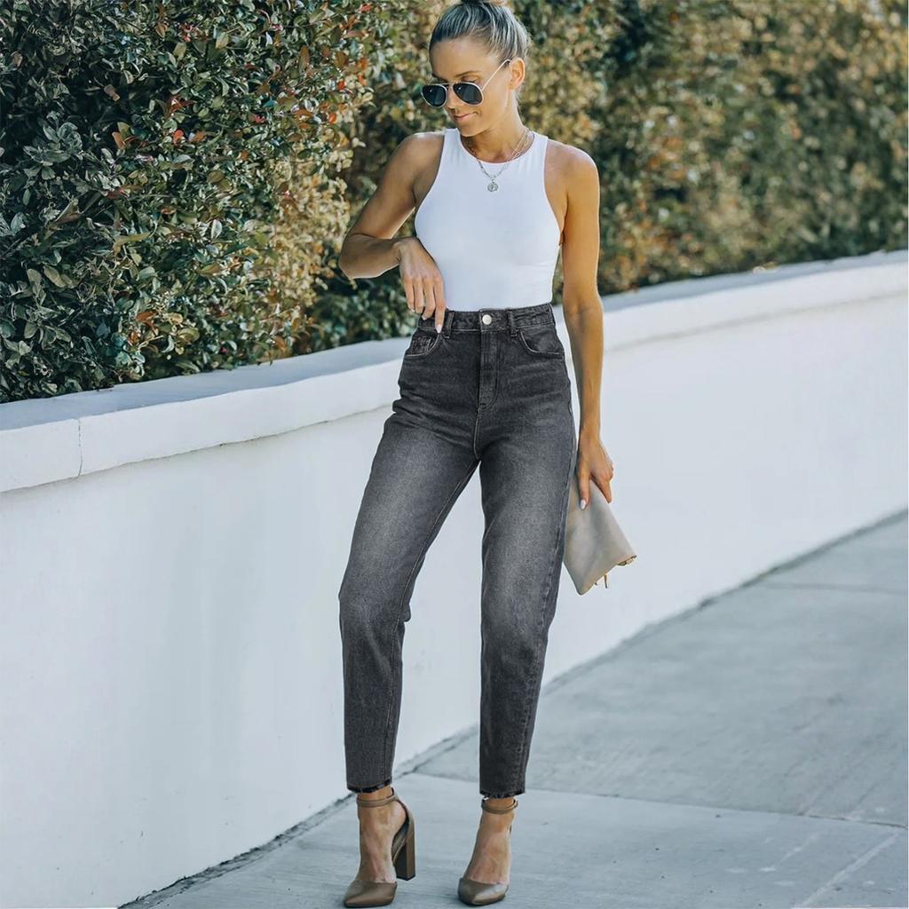 Women's High Waist Stretch Jeans Fashion Jeans