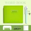A7 English Vocabulary Book: Portable Pocket-Sized Notebook with Thick Pages, Vibrant Color Scheme, and Square Leather Cover