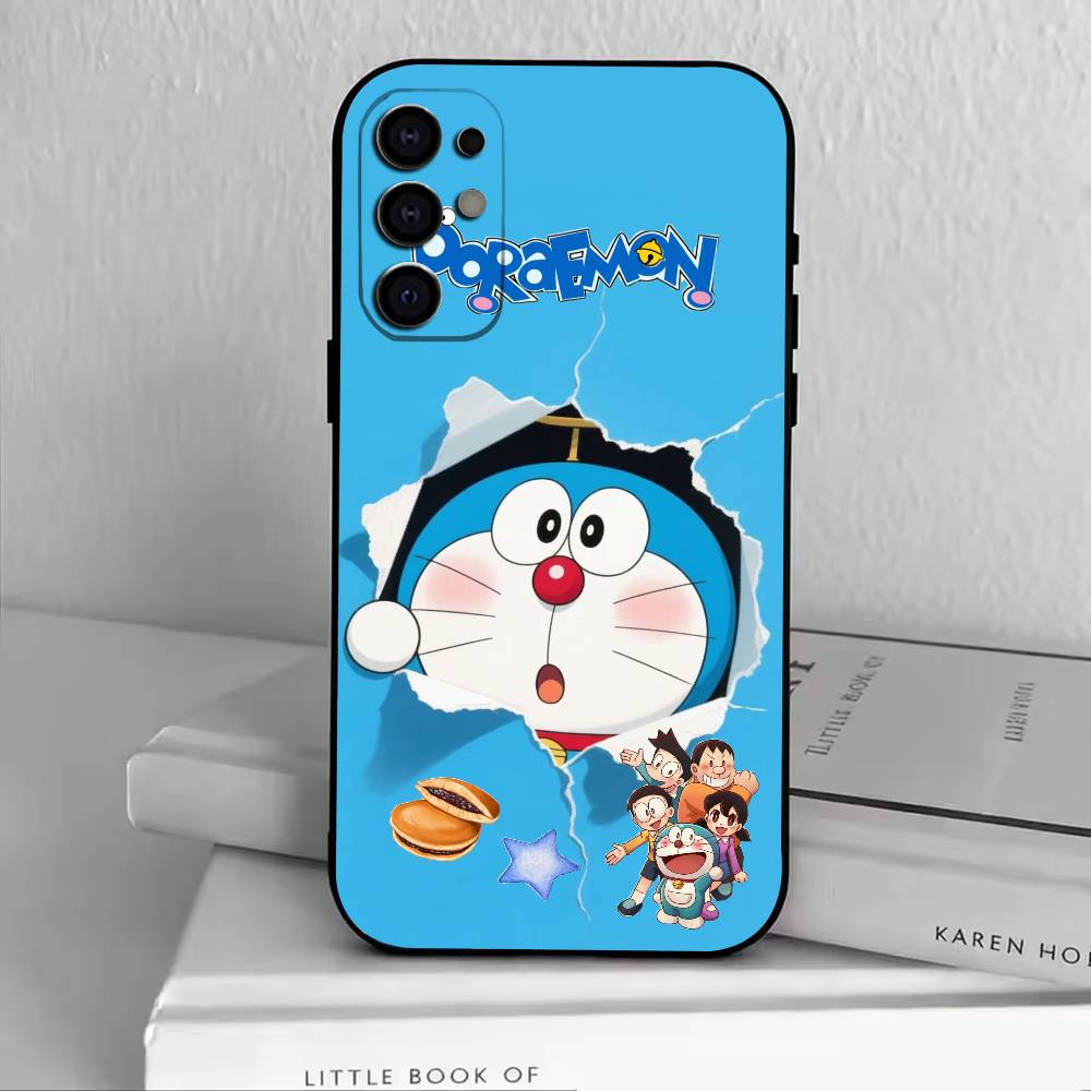 Cat Do rae mon  Phone Case For Samsung S25,S24,S21,S22,S23,S30,Ultra,S20,Plus,Fe,Soft Silicone Black Cover