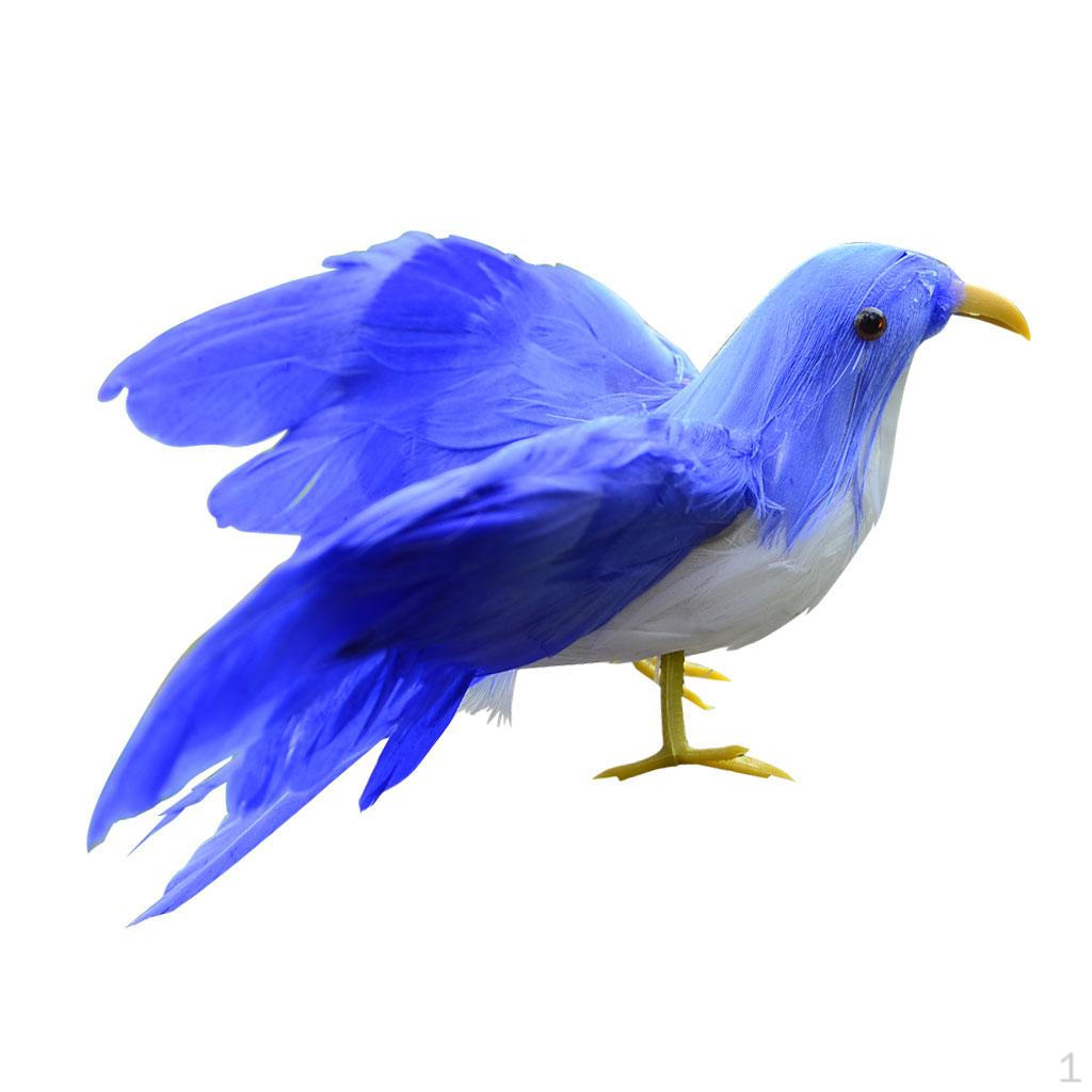 Birds Crows For Garden Weding Home Decoration Bule