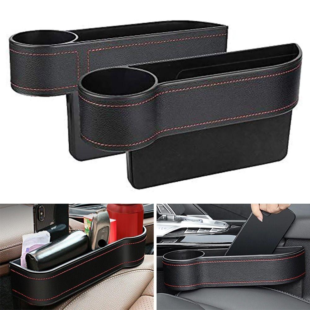 Storage Rack Car Storage Organizer PU Leather Car Cup Holder Car Seat Gap Storage Box  Universal