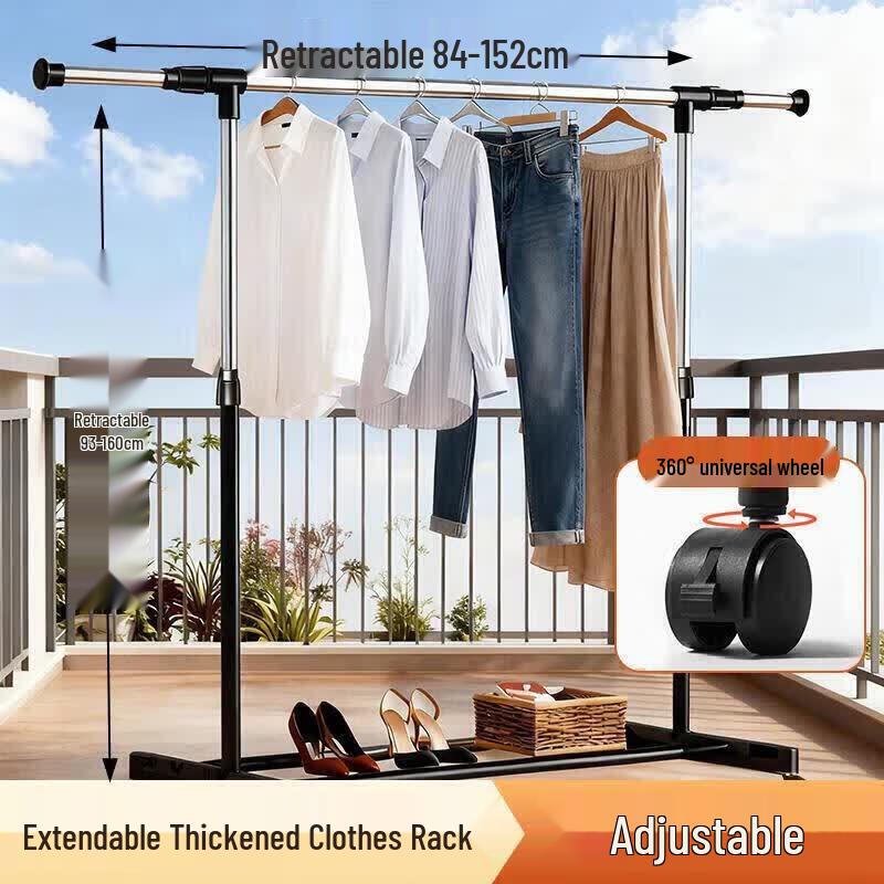 Stainless Steel Telescopic Clothes Drying Rack