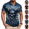 Men's Quick Dry Casual Short Sleeve T-Shirt with Pocket for Halloween