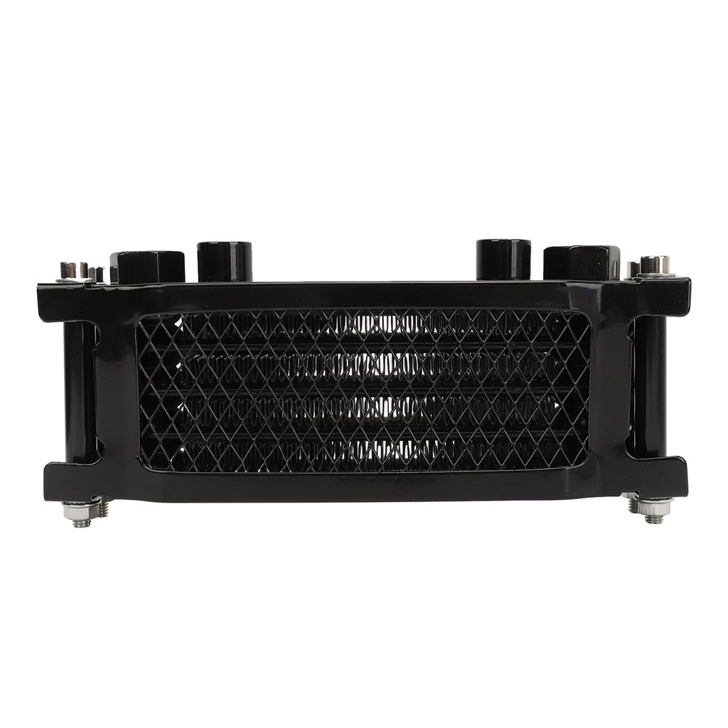 Motorcycle Engine Oil Cooler, 17PCS Motorcycle Oil Cooler Radiator Set, 4-Row Engine Oil Cooling Kit for Monkey 125cc-140cc, Dirt Bike Oil Cooler Cool