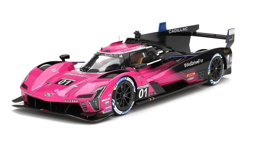 TOP SPEED Scale Cadillac V Series R IMSA Petit Le Mans 2024 Winning Car Cadillac Racing Finished Model TS0611 1/18 #01
