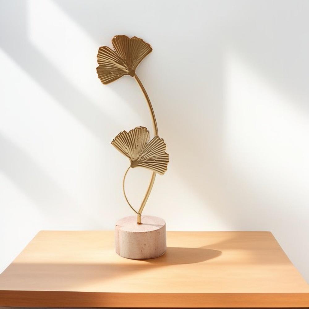 Metallhandwerk Kreatives Wohnzimmer Eingang Weinschrank Dekoration Eisen Ginkgoblatt Dekoration zum Ornament