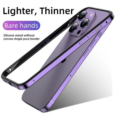 Aluminium Metall Stoßstange Fall Für iPhone 15 Pro Max 14 13 12 Pro Max14Pro 15Pro 13Pro 12Pro 15Plus 14Plus Telefon zubehör Etui