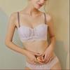 French Sexy Lace Underwear Women's Half Cup Strapless Non-slip Back Underwear Large Chest Small Large Size Bra