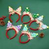 Eye Catching Christmas Tree Headband for Party Cosplay Headwear Costume Soft Fabric Headpieces Styling Accessory