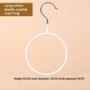 Multi-Functional Ring Scarf Hanger Single Plastic Coated Non-Slip Towel Rack Storage Trace Simple Tie Hanger
