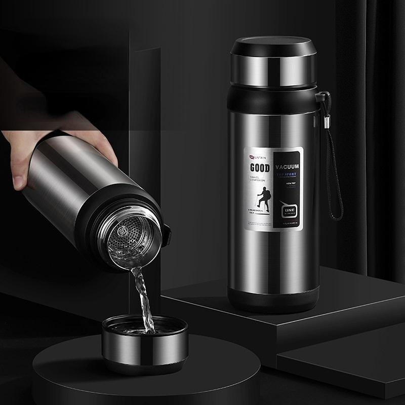 Intelligent Temperature Measurement  Insulation Cup  1000ml Vacuum Flasks Portable Stainless Steel Thermos Cup Water Bottle Office Thermos Cup