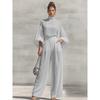 DICIFY Women's Fashion Casual Long Sleeve Stand-up Collar Pants Suits