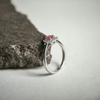 Серебряное кольцо с натуральным рубином 0.533ct, вес изделия 2,2 гр (2187851)