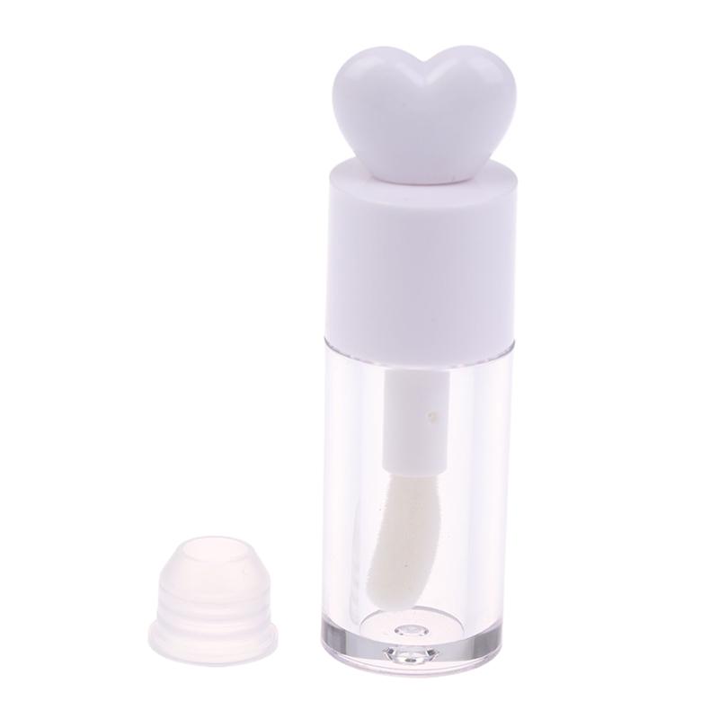 4Ml Lip Gloss Tube Matte Transparent Thick Rod Large Brush Head Empty Bottle Lips Glaze Container Makeup Packaging Material