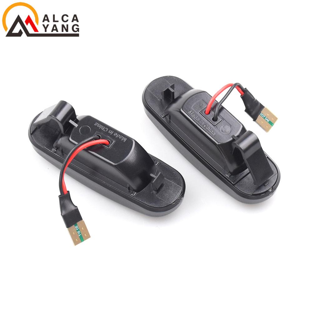 2Pcs Dynamic LED Turn Signal Side Marker Light Repeater Lamp for Fiat Panda 169 Grande Punto Inkl Evo Doblo Fiorino Linea Idea