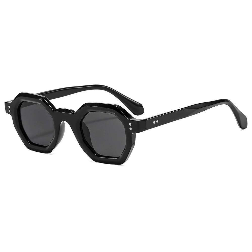 Polygonal Sun Glasses Anti-Reflective Round Frame Sunglasses Uv400 Sunglasses Classic Retro Eyewear For Shopping Outdoor Travel