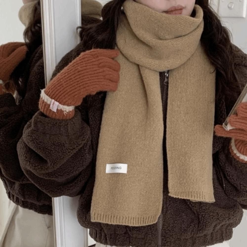 

Cashmere Shawl Knitted Scarf Wool Scarves Warm Scarf Simple Winter Cashmere Scarves Student P