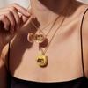 Dog Design Snap-on Necklace Animal Series Pattern DIY Jewelry DIY Glass Necklace  Accessories