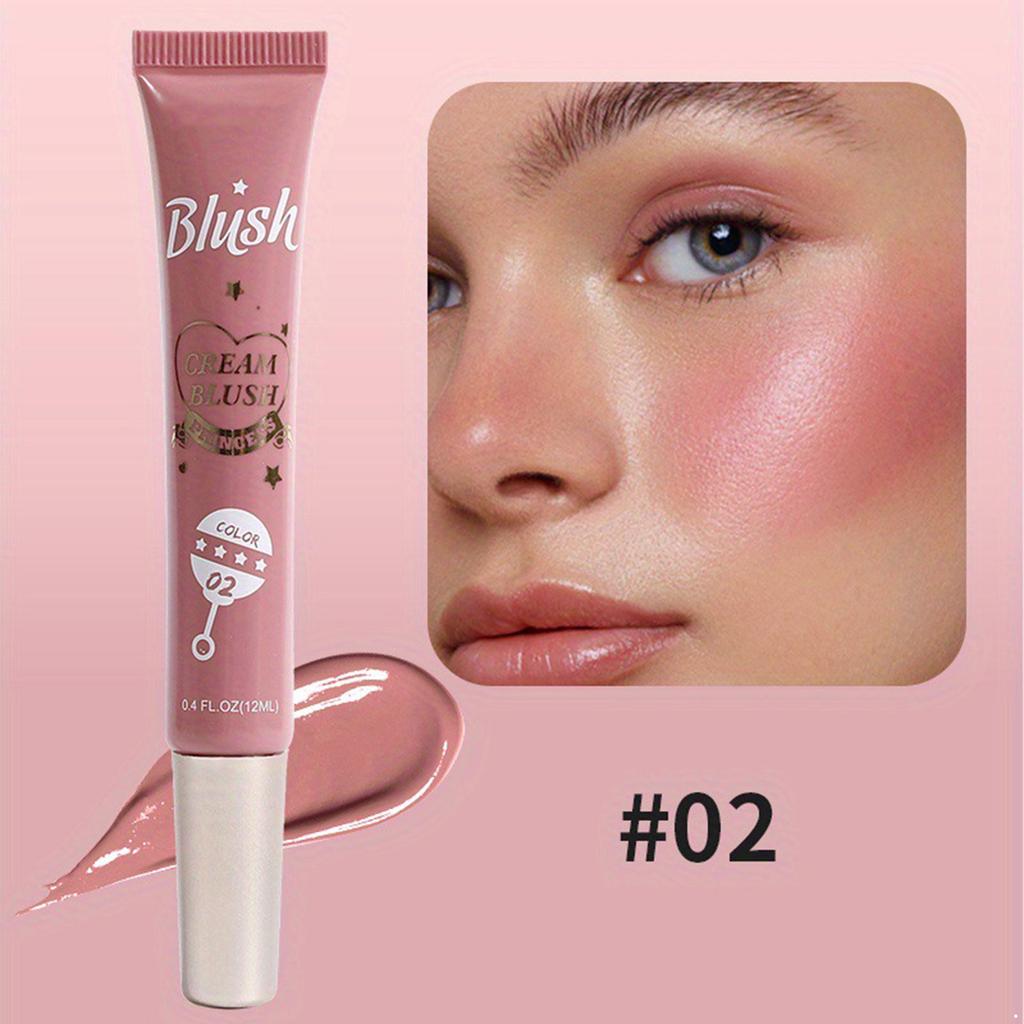 Matte Finish Liquid Blush Makeup, Cream-Based & Lightweight - Buildable Cheek Color, Blendable and Long-Wearing for Daily Wear