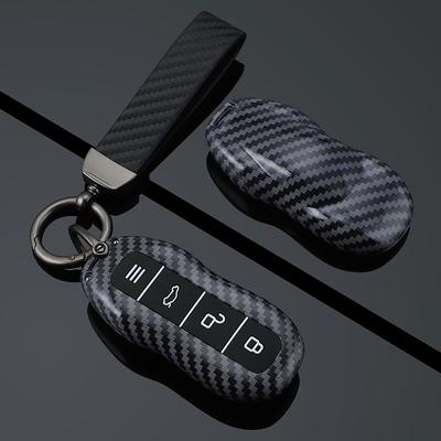 Nový obal na klíč od auta Kryt pouzdra dálkového ovladače pro Xiaomi SU7 Kryt klíče Materiál z uhlíkových vláken Autopříslušenství