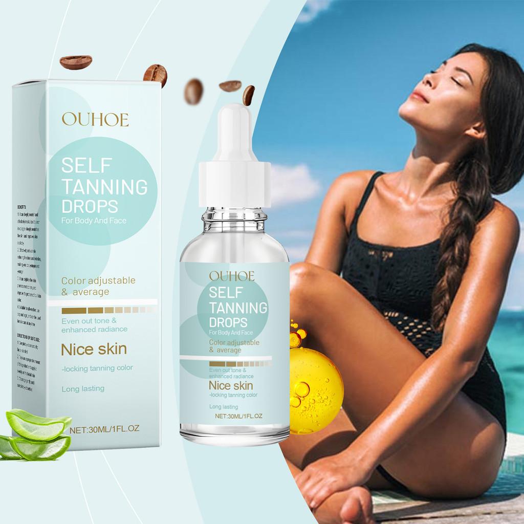 Ouhoe Gentle Moisturizing Tanning Drops For Even Skin Tone And Hydration 30ml