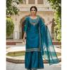 Women Bollwood Fendy Fabric Salwar Suit Sharara Set Indian Designer Party Wear Salwar Kameez