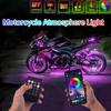 New Motorcycle RGB LED Light Kits Multicolor Waterproof 12V Neon Moto Atmosphere Light With APP/RF Remote Decorative Light Strip