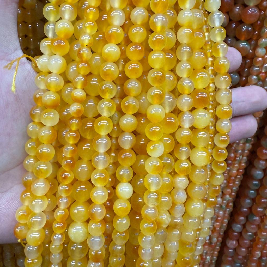 Natural Two-Tone Chalcedony Flower Beads for Handmade Jewelry