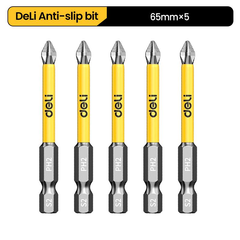 5PC 25-150mm Non-Slip Magnetic Household Electric Driver Screw Set Impact Drill Bit Screw Alloy Steel Non-slip Cross Screwdriver
