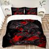 3pcs Raven Cover Set, 1 Cover + 2 Pillowcases (No Insert), Bedding for All Seasons, Bedding,Bedroom Decor yy250922089