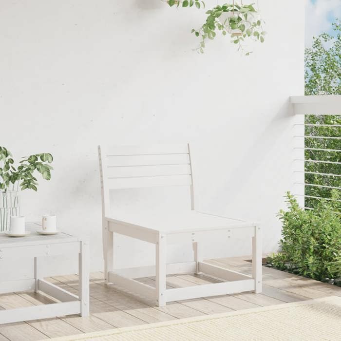 VidaXL Canapé de Jardin sans Accoudoirs, Siège de Terrasse avec Dossier, Chaise Modulaire de Patio, Meuble d'Extérieur, 844670