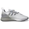 adidas Scarpe da ginnastica unisex ZX 2K Boost Safety First Bianco Bianco Nuvola Argento Metallizzato GY1208