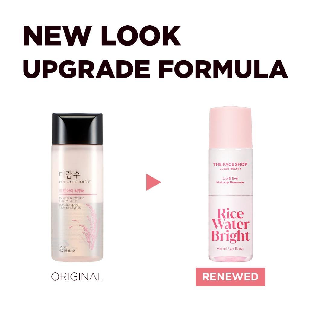 THE FACE SHOP Rice Water Bright Lip & Eye Makeup Remover 120ml
