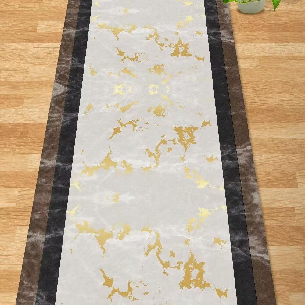 European Style Aisle Walkway Carpet Hallway Decor Area Rug Corridor Long Runner Doorway Floor Mats Non-slip